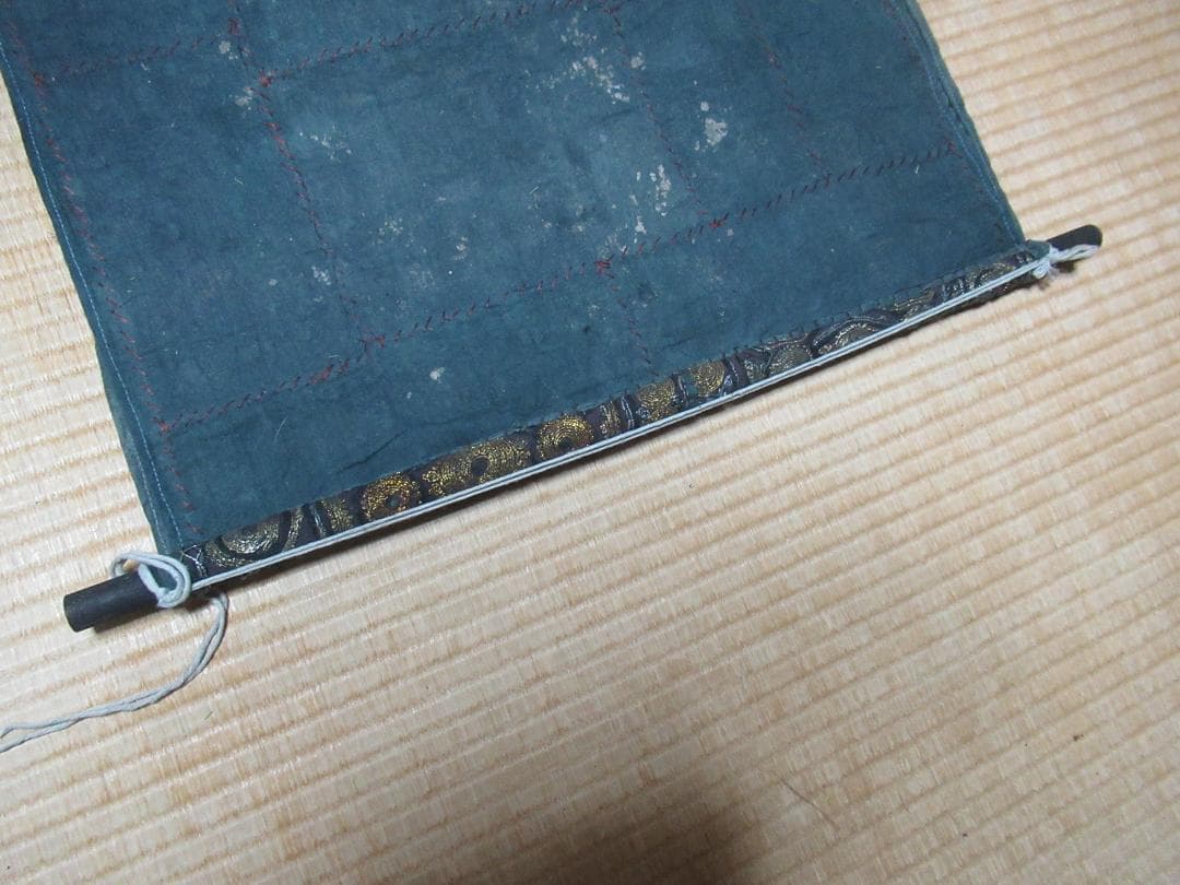 1800年前後ムガル帝国後期定価40万◆インド 金銀糸ザリ刺繍 長いタペストリー