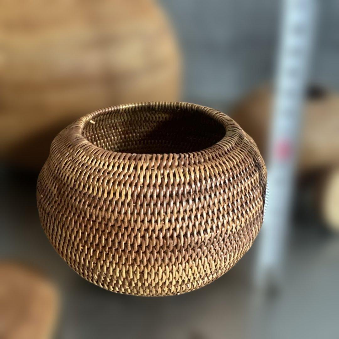 アタカゴ　小物入れ 自然素材のバスケットセット