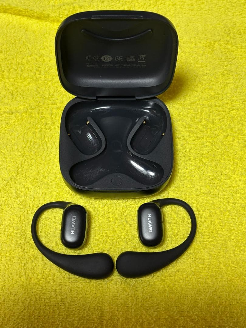 HUAWEI FreeArc ワイヤレスイヤホン ブラック : 美品