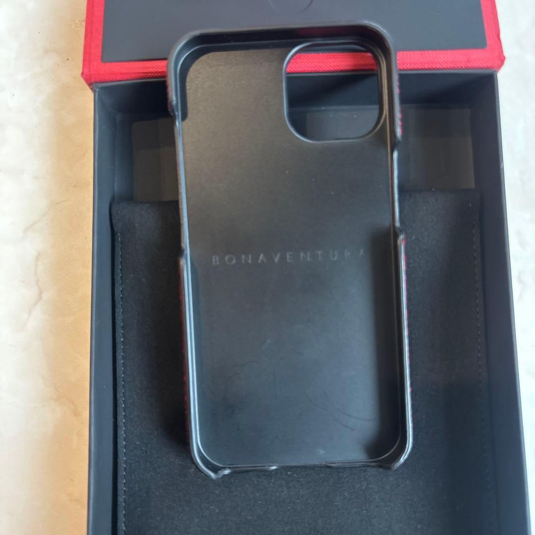 Bonaventura 赤 レザー iPhone14ケース