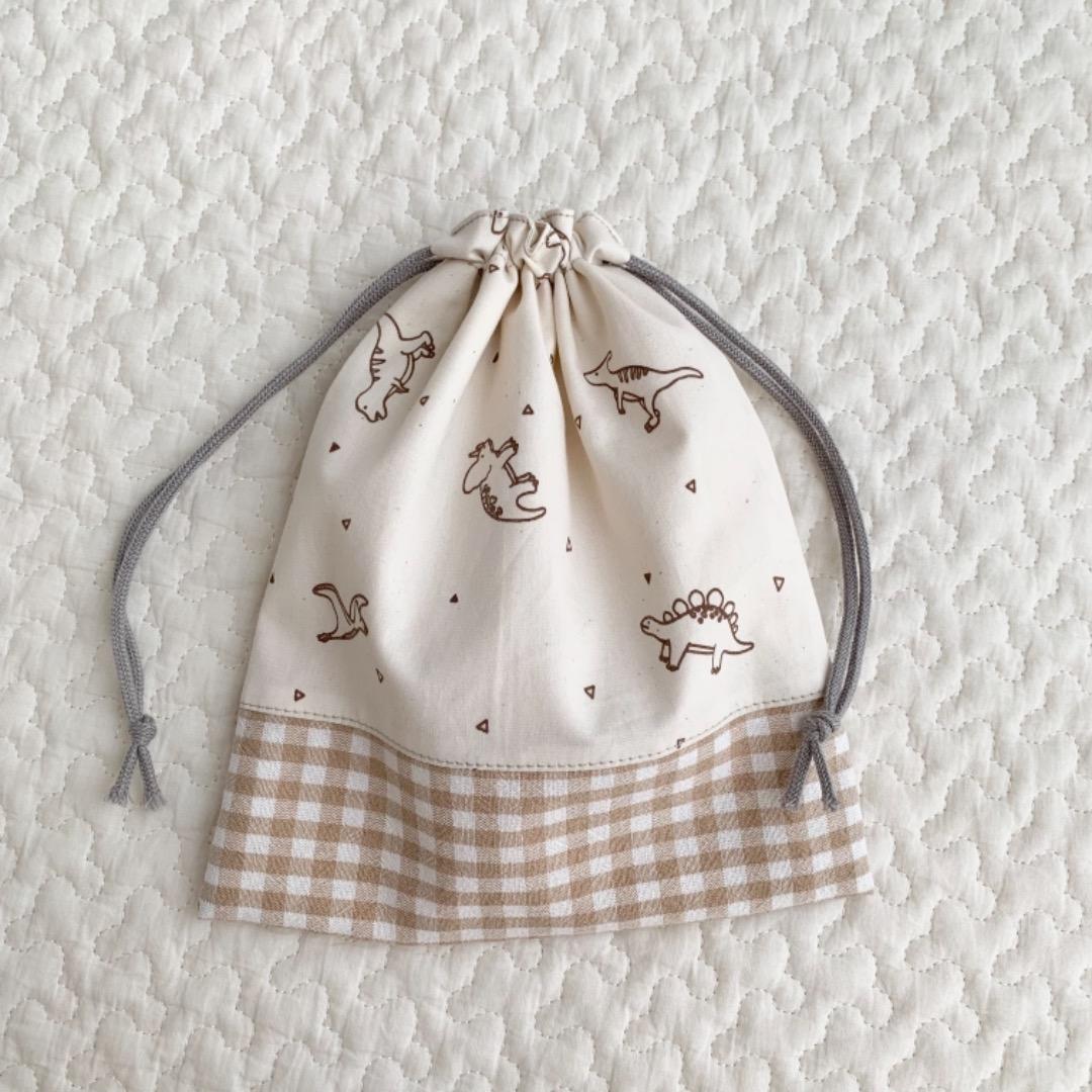 恐竜柄　コップ袋 *handmade*
