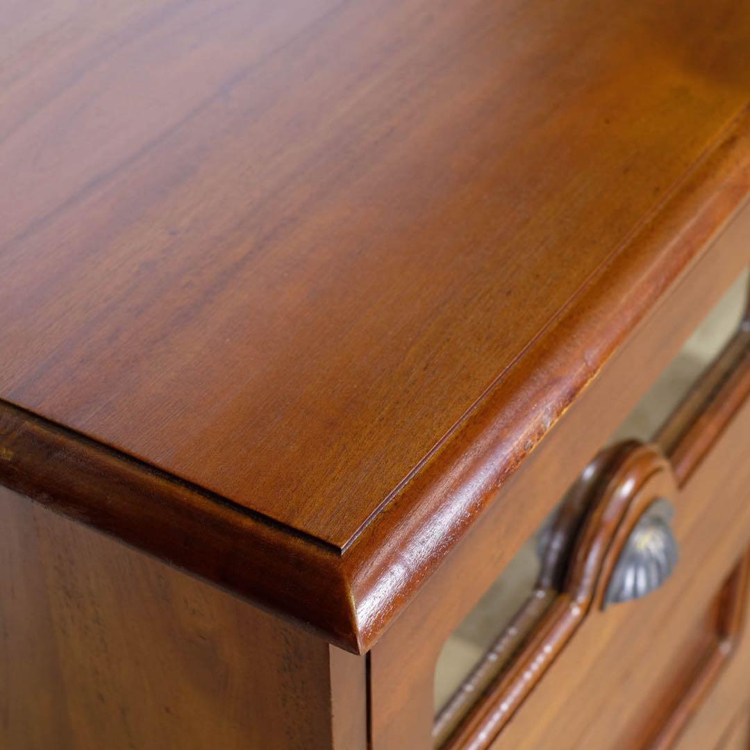 E 新品 アンティーク チェスト L カントリー リビング収納 木製 アジアン