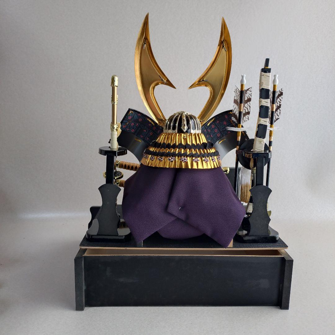 【未使用・保管品】五月人形 御兜 陣太刀 弓矢飾り 武光作