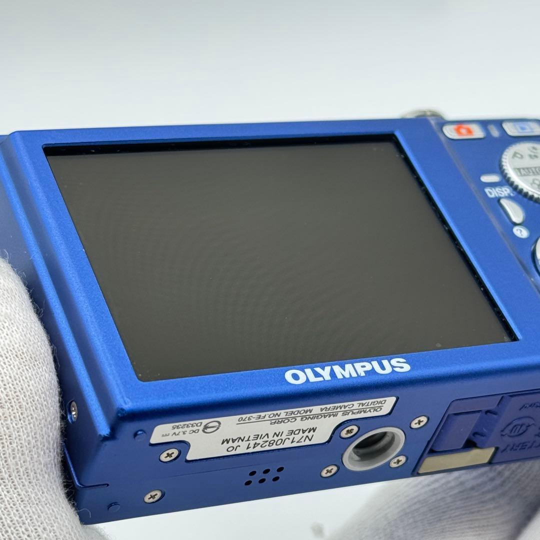 【美品 箱付】 OLYMPUS FE-370 青 オリンパス コンデジ