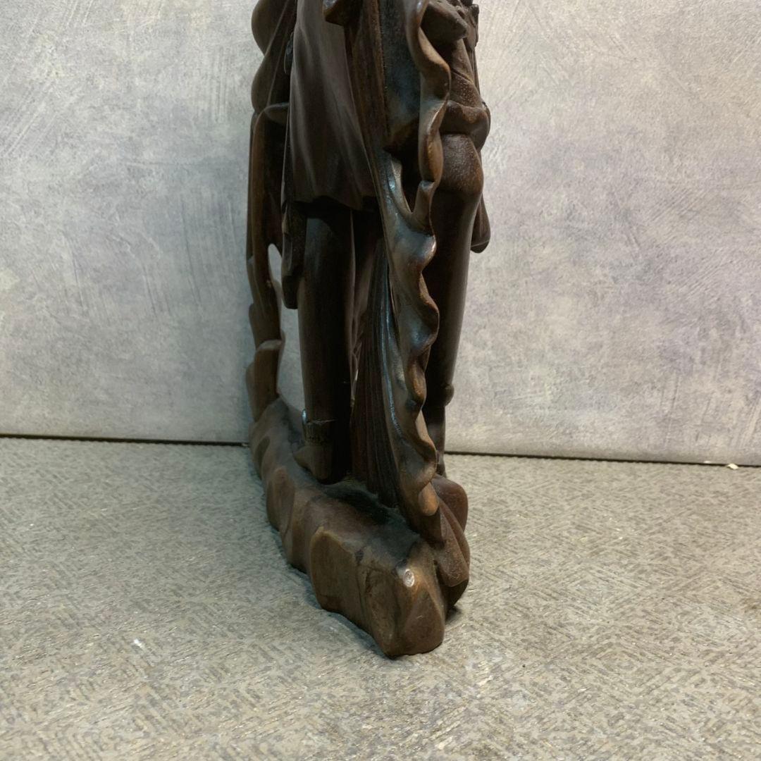 K194 木彫り 彫刻 伝統工芸品 置物 バリ島