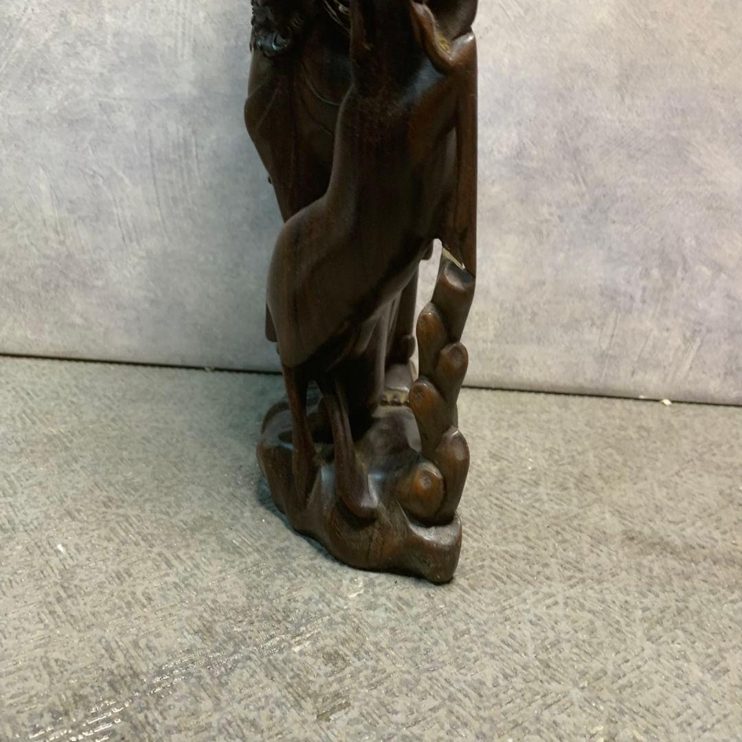 K194 木彫り 彫刻 伝統工芸品 置物 バリ島