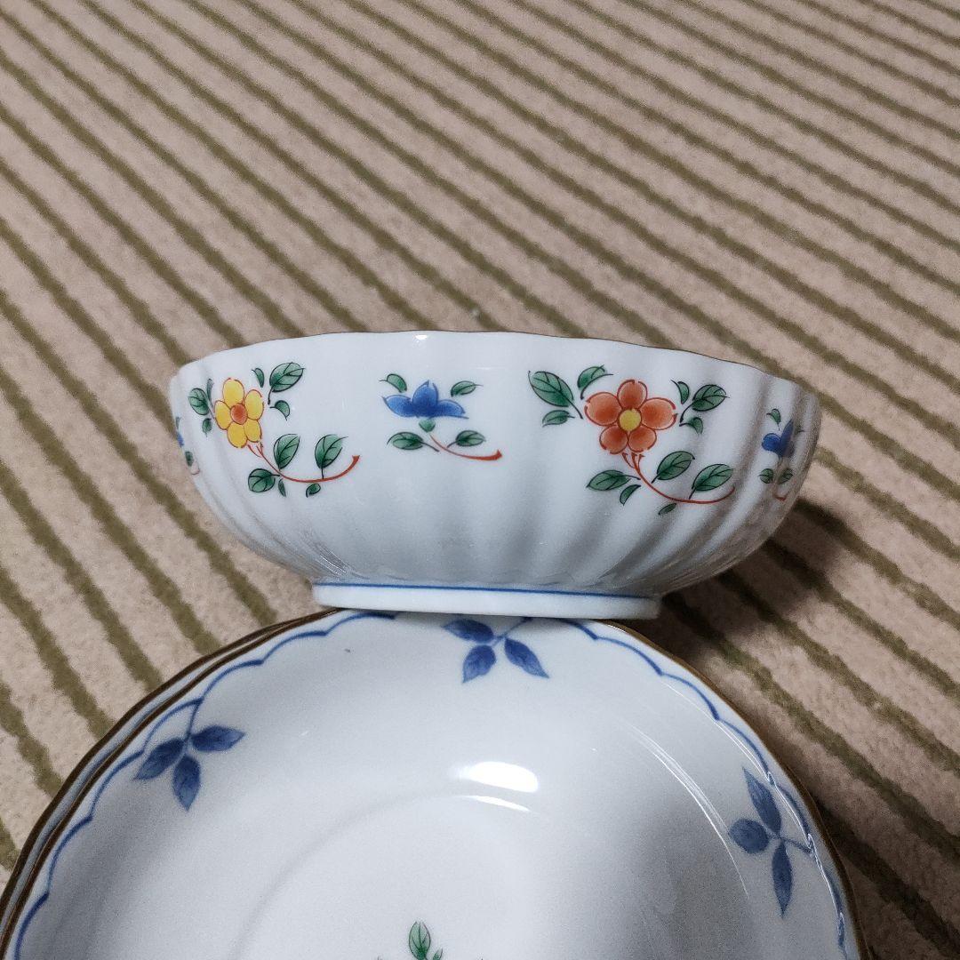 たち吉　花容 中皿揃５枚セット はるか小鉢4枚セット