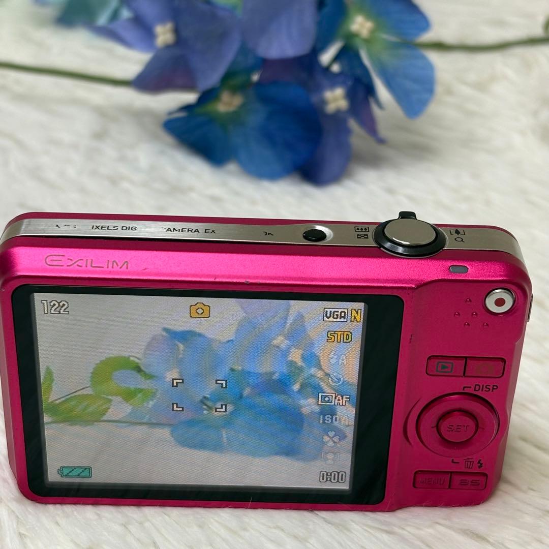 CASIO カメラ　EX-Z90 バッテリー　充電器　レッド　動作品　コンデジ