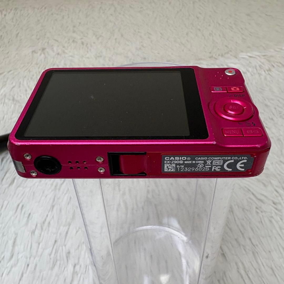 CASIO カメラ　EX-Z90 バッテリー　充電器　レッド　動作品　コンデジ