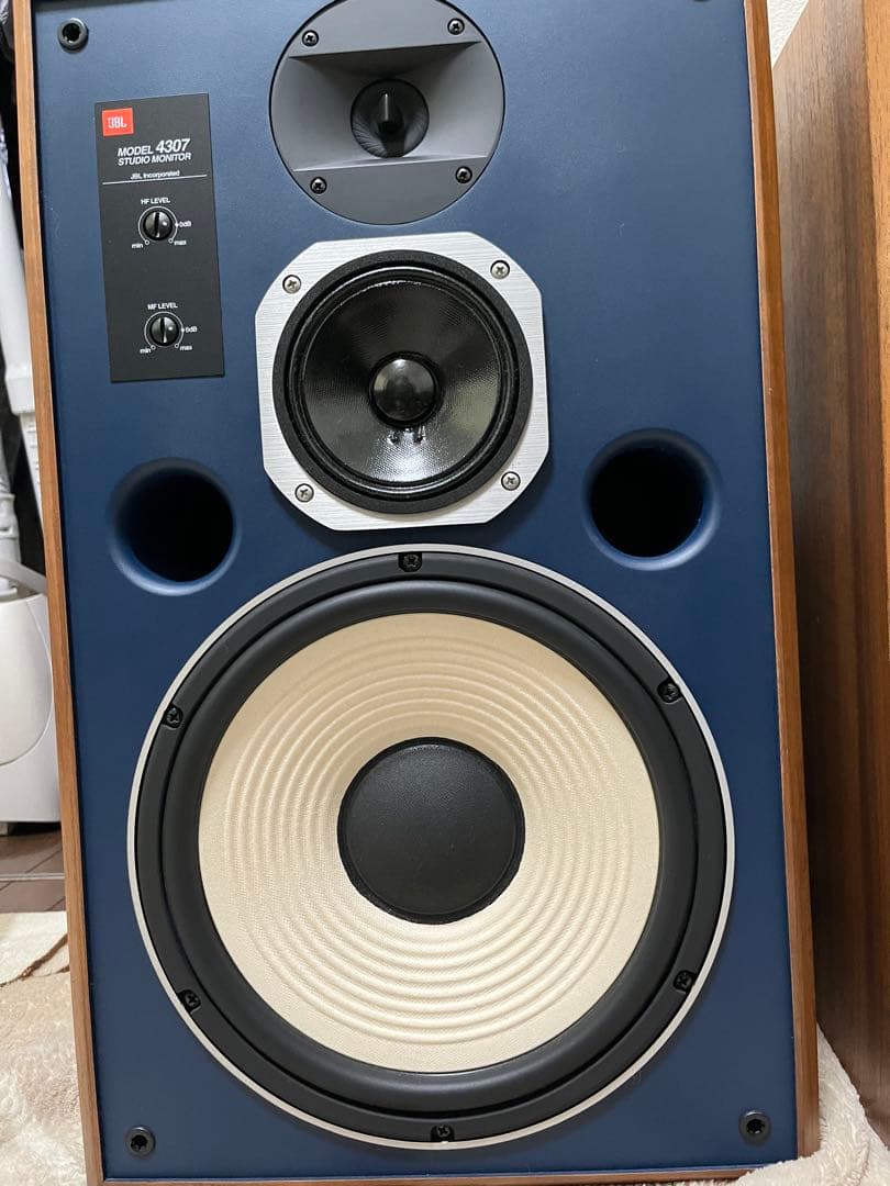 JBL 4307 スピーカー 青色 12インチウーファー