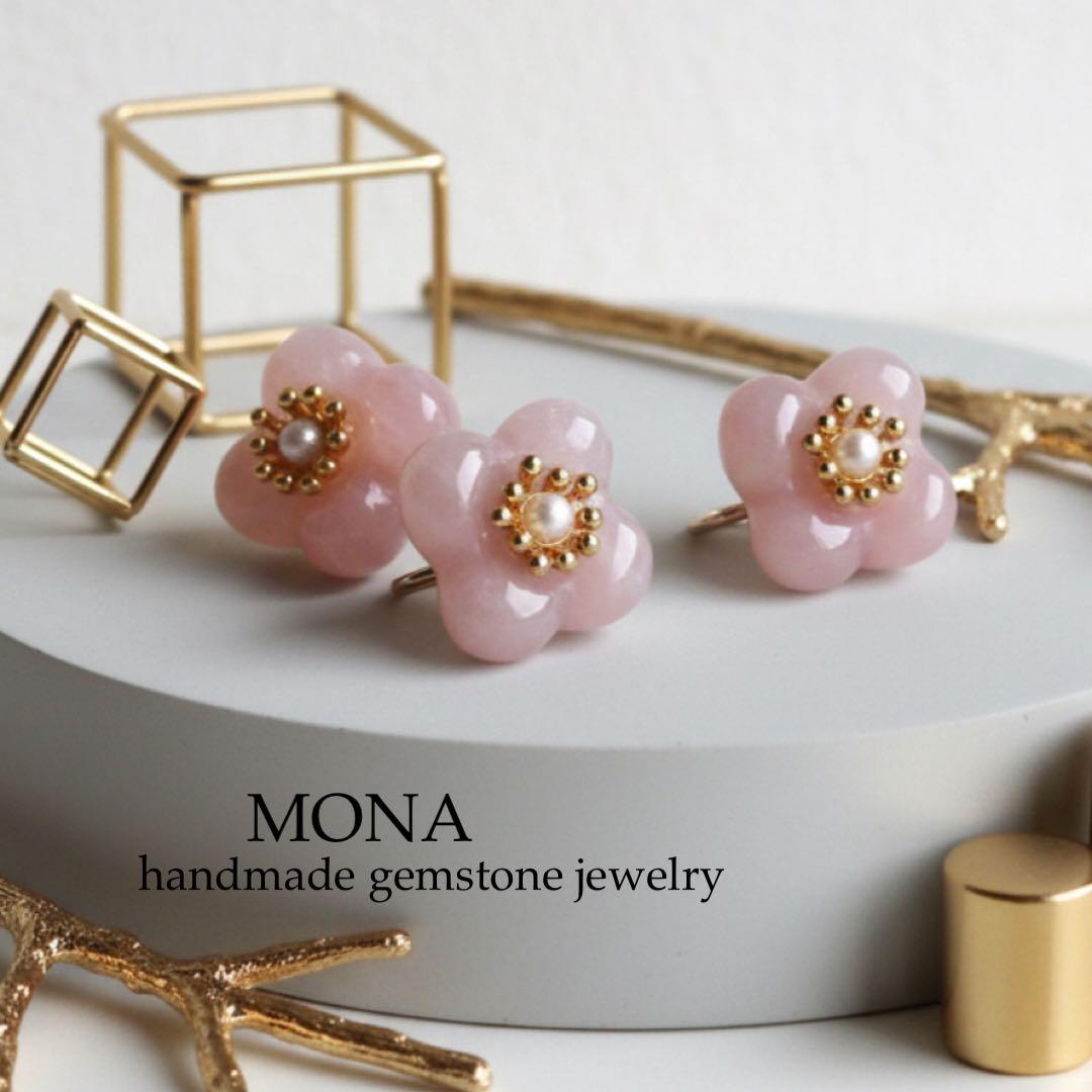 【TOMO】＊SALE＊彫刻ドロップシェル大粒ピアス