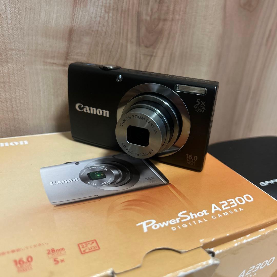 Canon PowerShot A2300 ブラック黒　箱説ケース付き