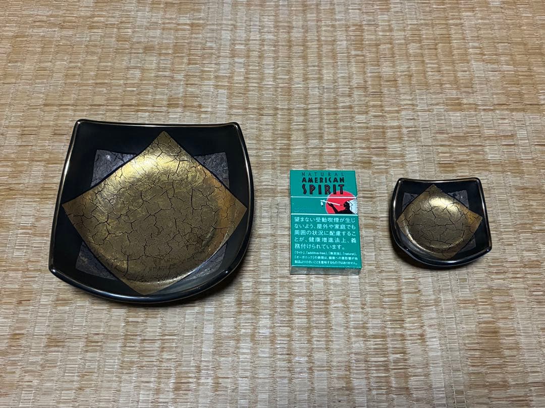 正倉院 瑞鳥 四角皿 七枚 と 四角小皿 七枚 まとめて