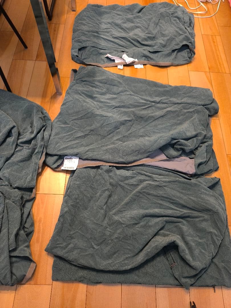 カバーのみ ソーデルハムン用 IKEA ターコイズ　1人掛け2 寝椅子1