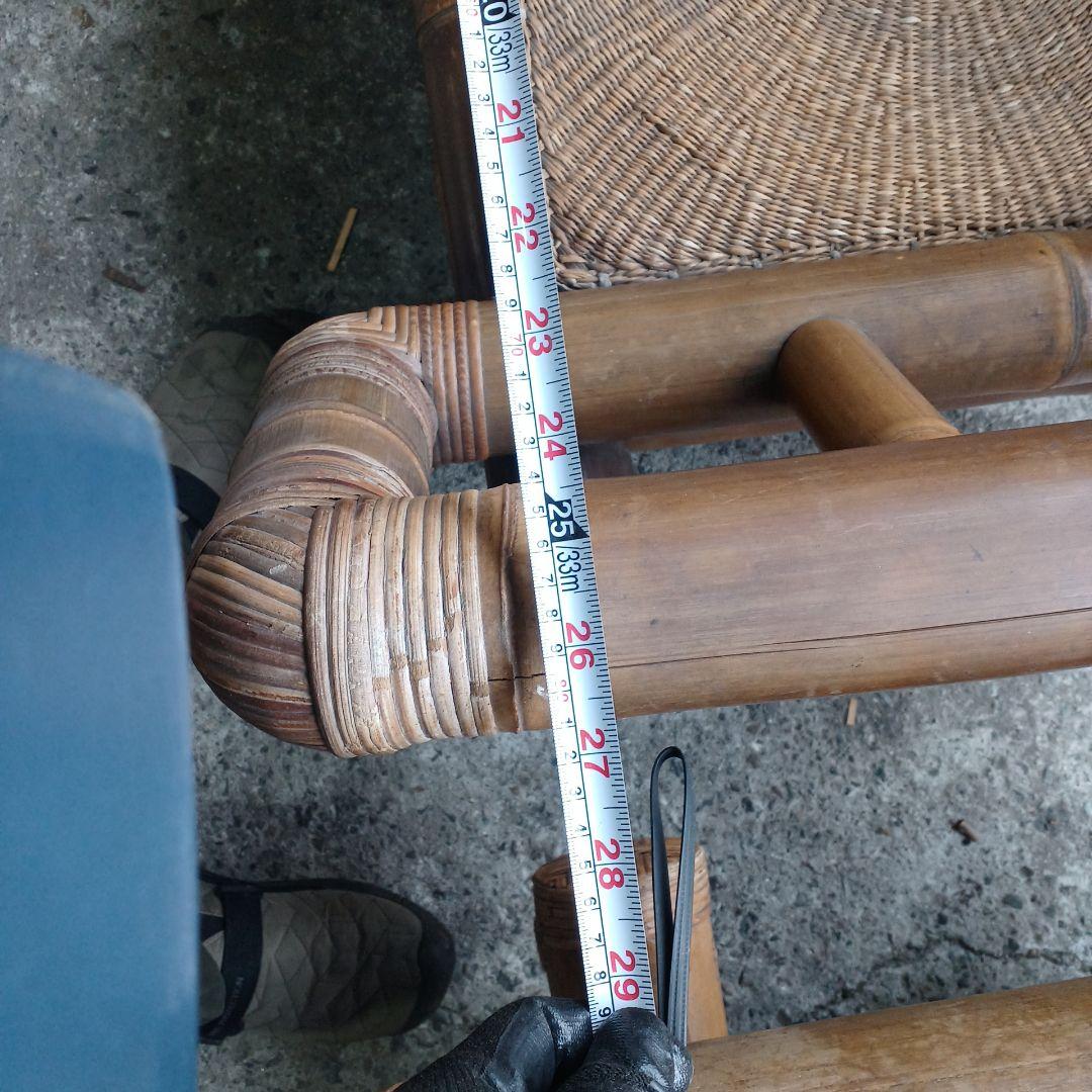 バリ ソファー ２脚 竹 バンブー