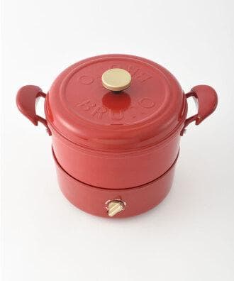 新品・未使用 BRUNO マルチグリルポット レッド BOE065-RD
