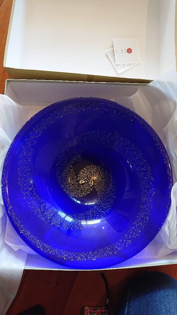 津軽びいどろ　水盤　花器　池坊 大皿　ガラス　クリスタル