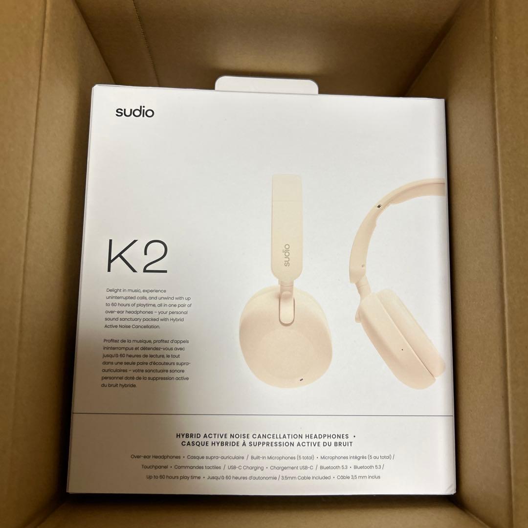 Sudio K2 ワイヤレスヘッドホン パールホワイト 新品未開封品