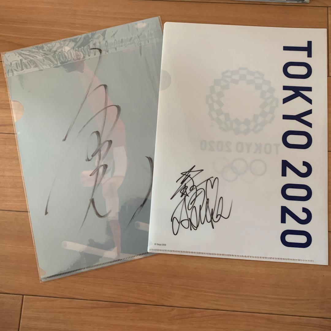 日本体操協会カレンダー・クリアファイル直筆サイン入り❣️