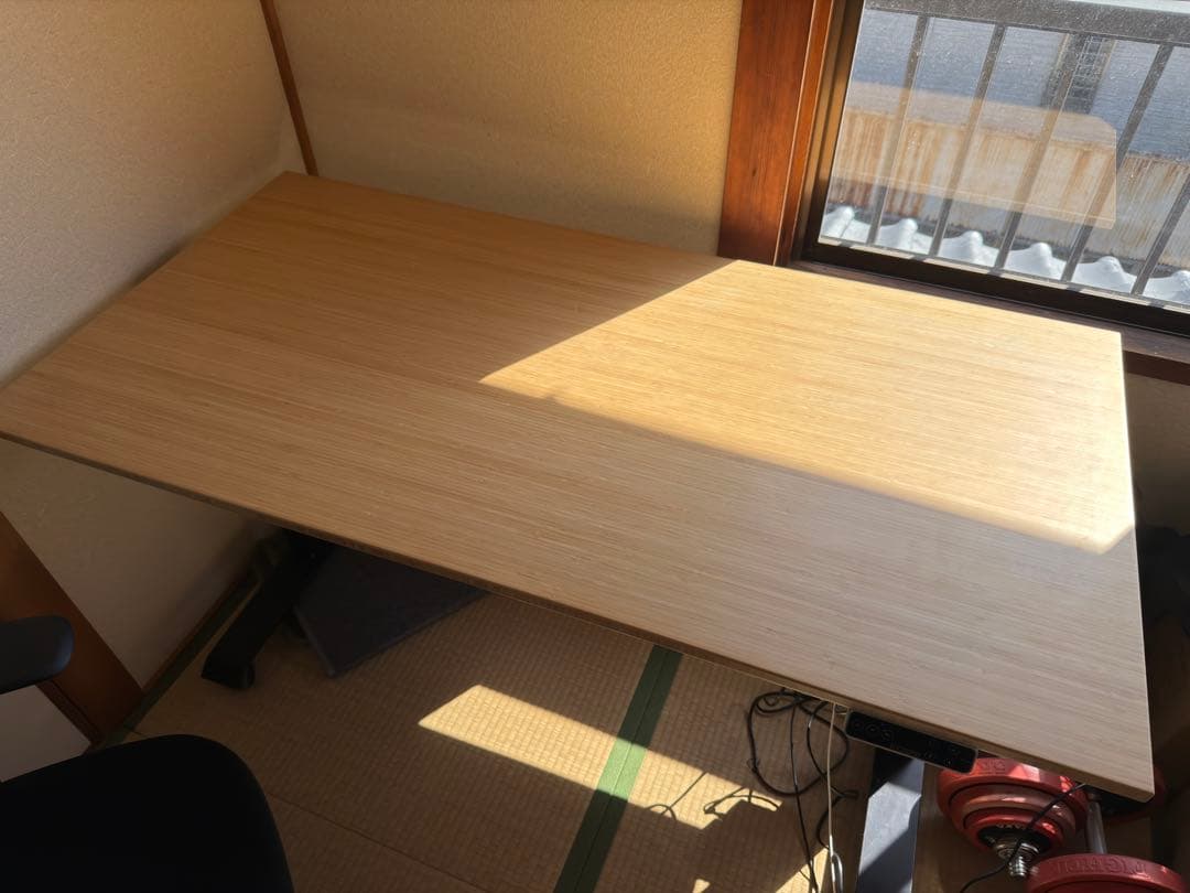 Flexispot E8 + 天板 竹製 幅140 奥行70