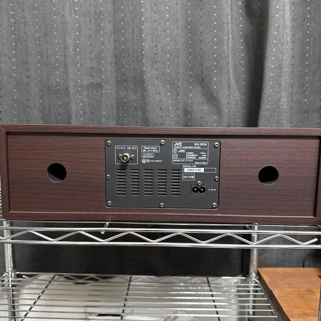 JVC NX-W30 ミニコンポ シルバー/ブラウン