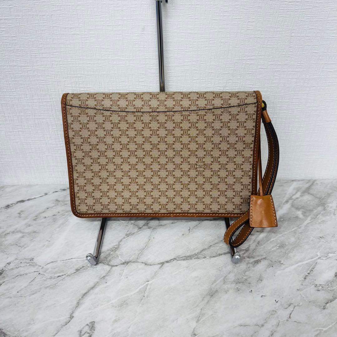 ✨CELINE✨セリーヌ✨マカダム柄✨ベージュ✨クラッチバッグ✨