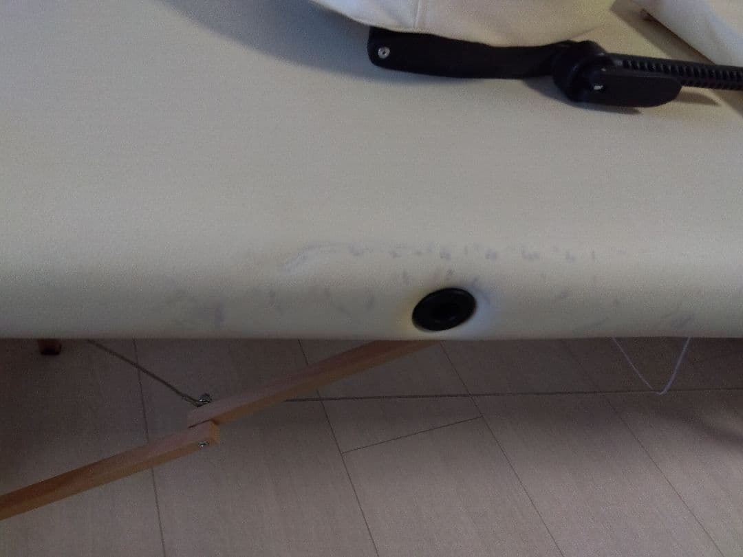 マッサージベッド アイボリー 持ち運び可 整体 出張セラピスト エステ