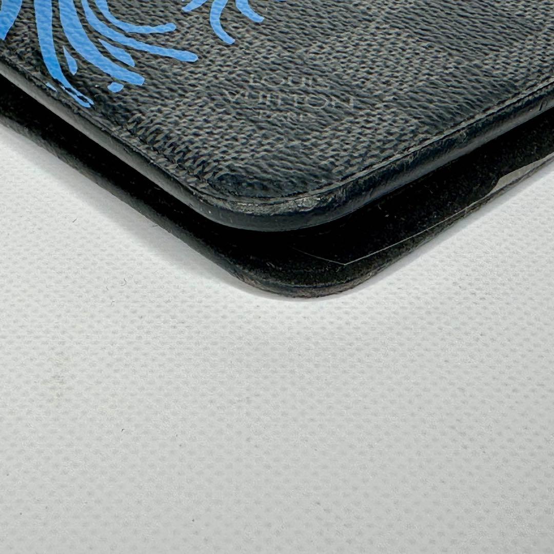 【美品☆】ルイヴィトン ダミエ　iPhone7 SE 手帳型カバー【正規品】