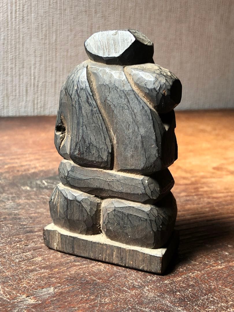 家の神　民衆仏　大黒天　木彫　江戸時代後期から幕末　古民藝