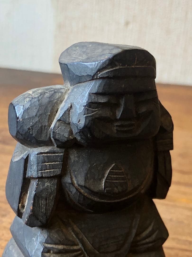 家の神　民衆仏　大黒天　木彫　江戸時代後期から幕末　古民藝