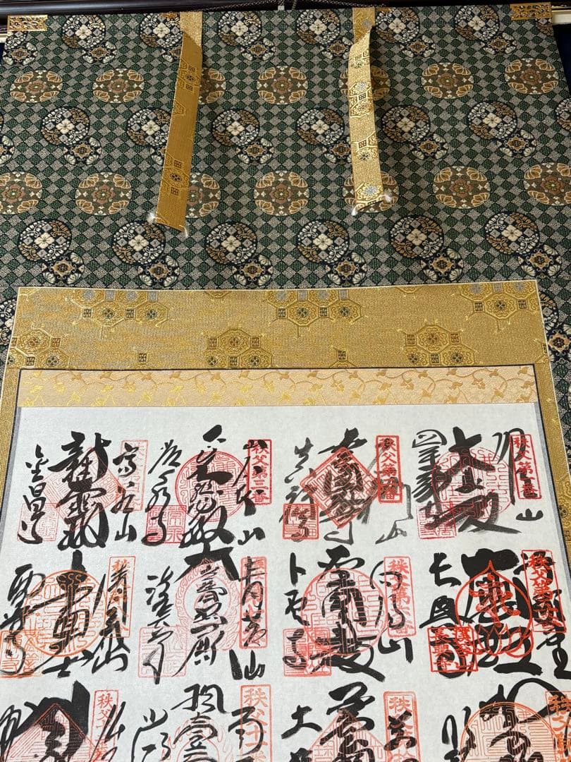 掛け軸 掛軸 秩父三十四 仏画 共箱あり 015