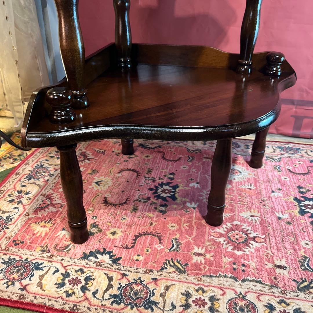 Sale スピンドルポスト　アンティーク調 飾り棚 ラック 木製 昭和レトロ