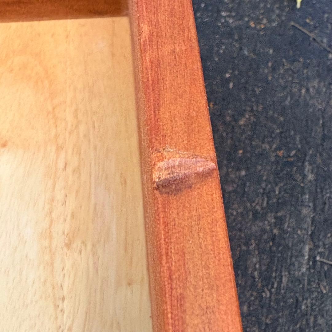 フランス製【ビンテージ木箱】ラベル 無垢材｜真鍮釘｜カフェトレー 収納 北欧