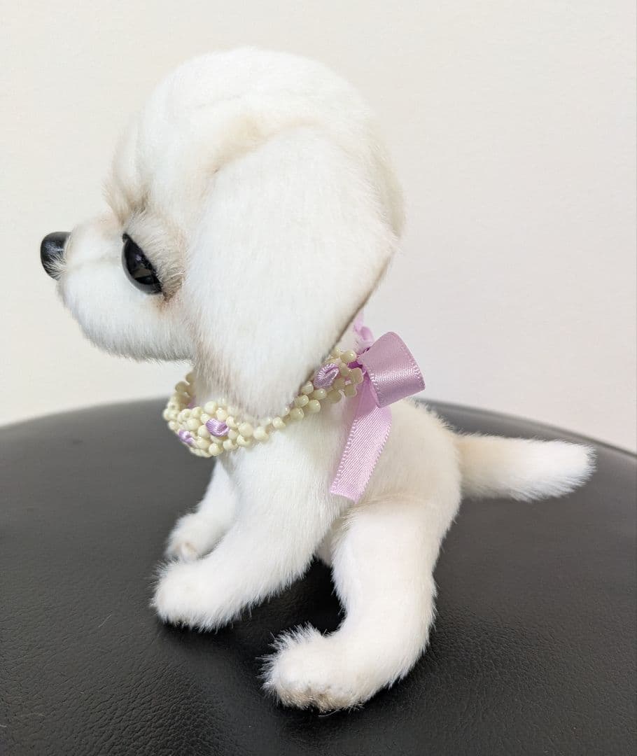 ハンドメイド* ぬいぐるみ*垂れ耳の犬*パピー*白