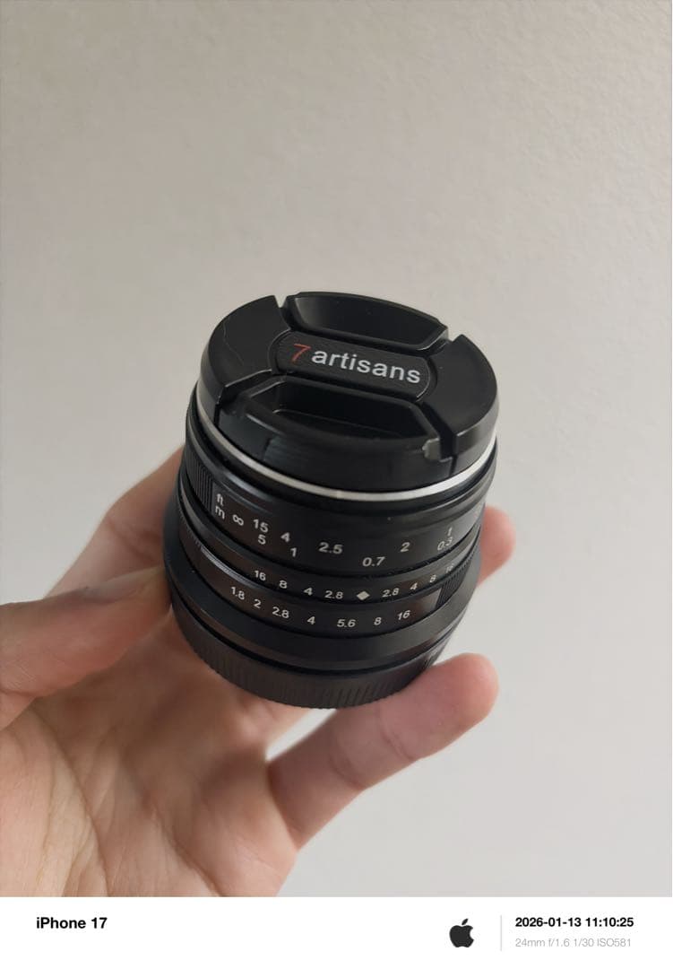 7artisans 25mm F1.8 レンズ キヤノンEF-Mマウント