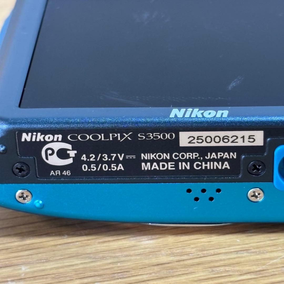 Nikon COOLPIX S3500 オリエンタルブルー　デジタルカメラ