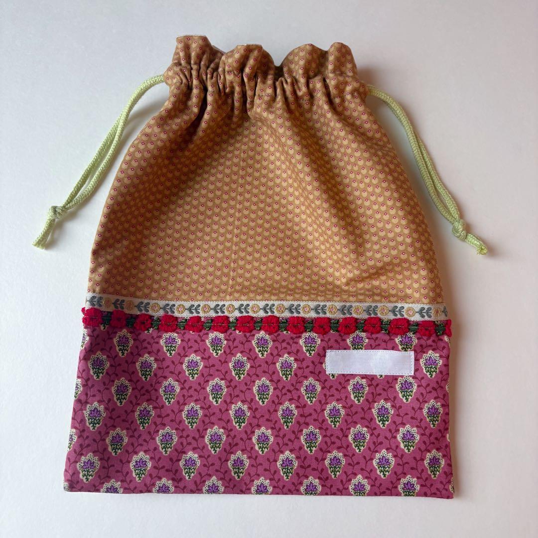 【s】レッスンバッグ　シューズバッグ　巾着　ランチマット　セット