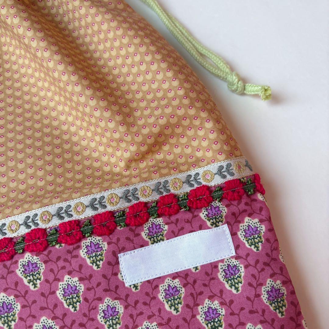 【s】レッスンバッグ　シューズバッグ　巾着　ランチマット　セット