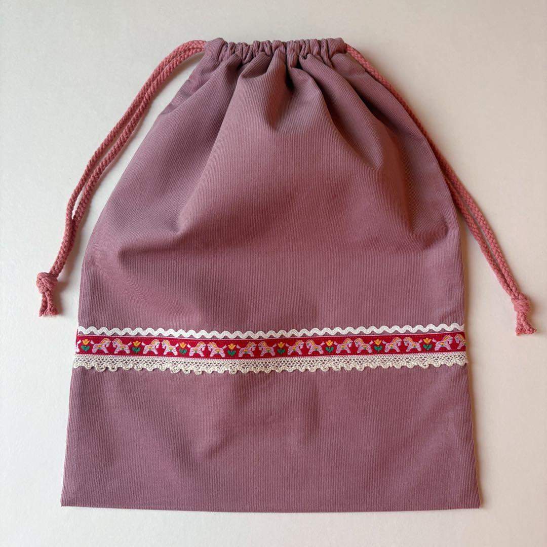 【s】レッスンバッグ　シューズバッグ　巾着　ランチマット　セット