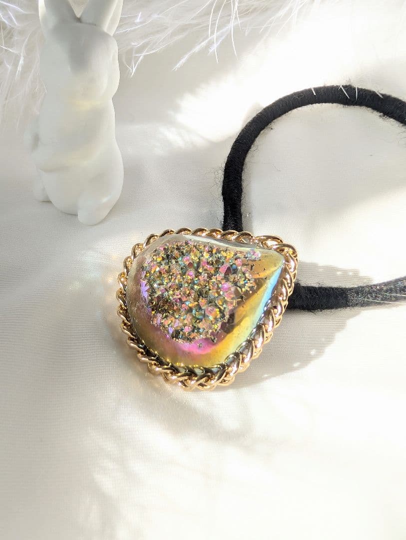 モカムースドゥルージーのヘアゴムブレスレット