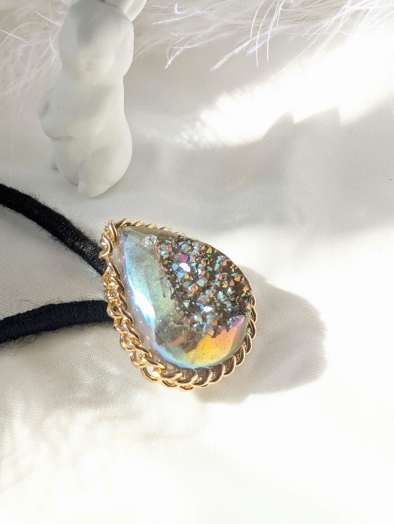 モカムースドゥルージーのヘアゴムブレスレット