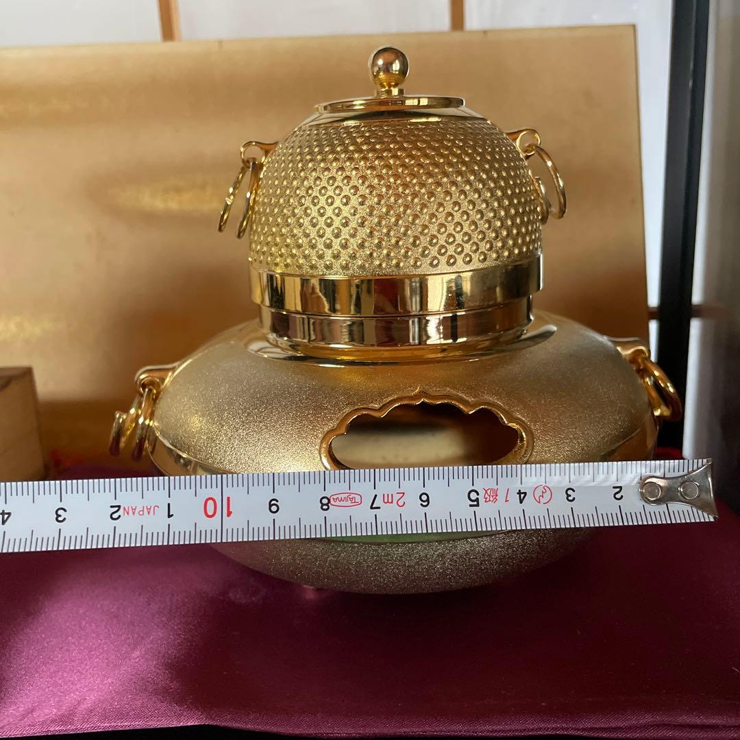 天皇陛下御即位 50年記念 黄金 壺 盃 新品未使用品