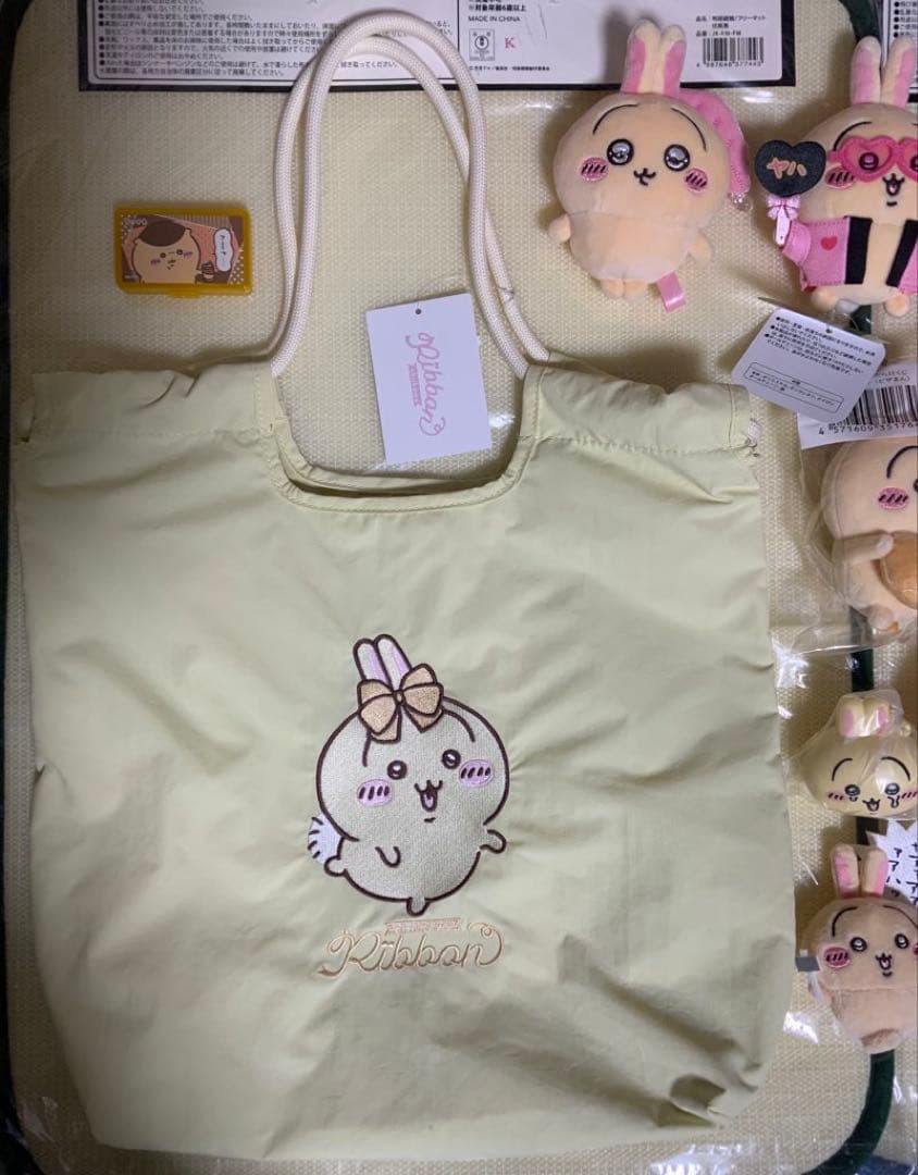 ちいかわ　うさぎ　うさぎだらけくじ　オタ活　スッキリ目　しまむら　トート