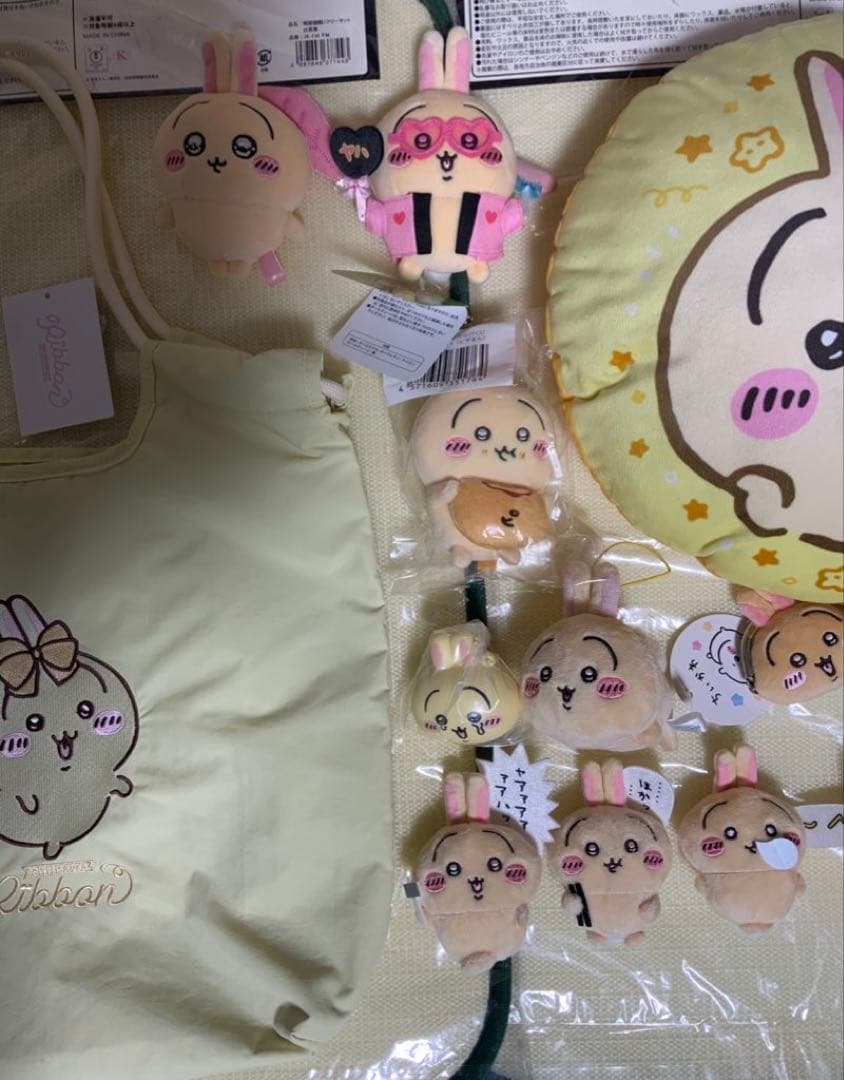 ちいかわ　うさぎ　うさぎだらけくじ　オタ活　スッキリ目　しまむら　トート