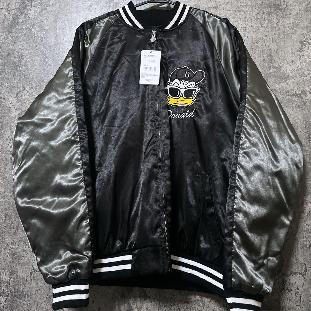 新品　ディズニー　スカジャン　スタジャン　ドナルドダック 上着　LL XLサイズ