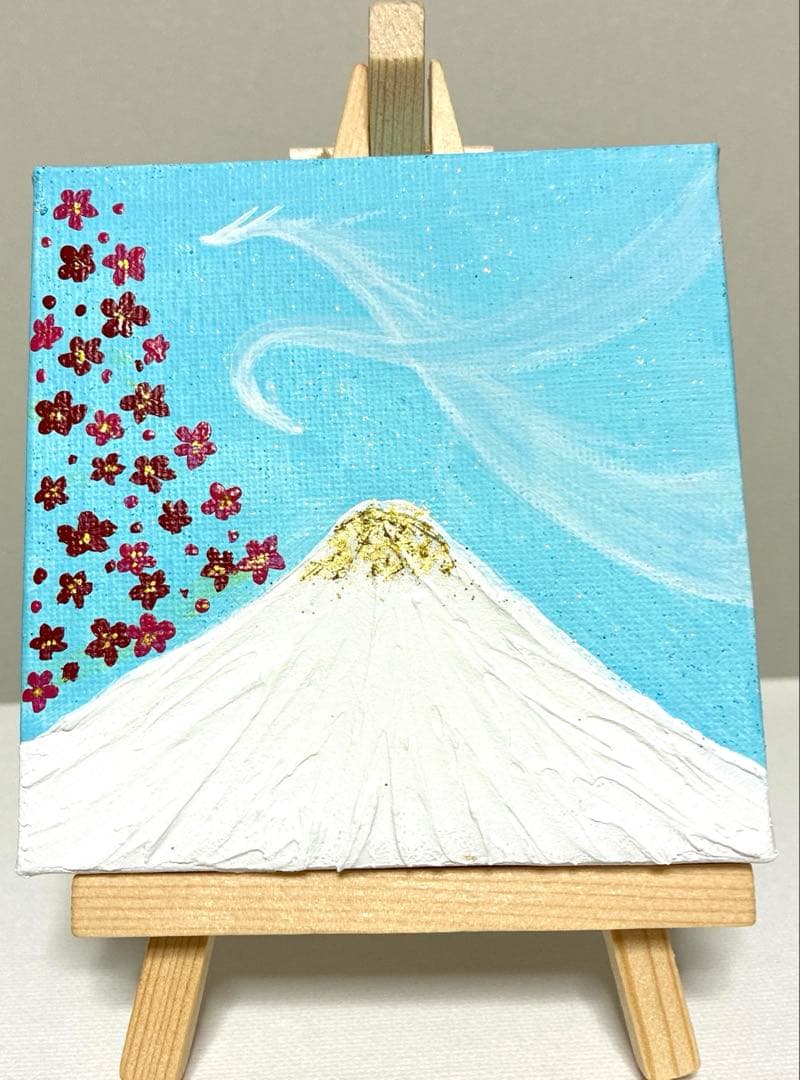 開運絵画　龍神様　金龍　蓮の花　金運　財運　金箔　運気上昇　開運
