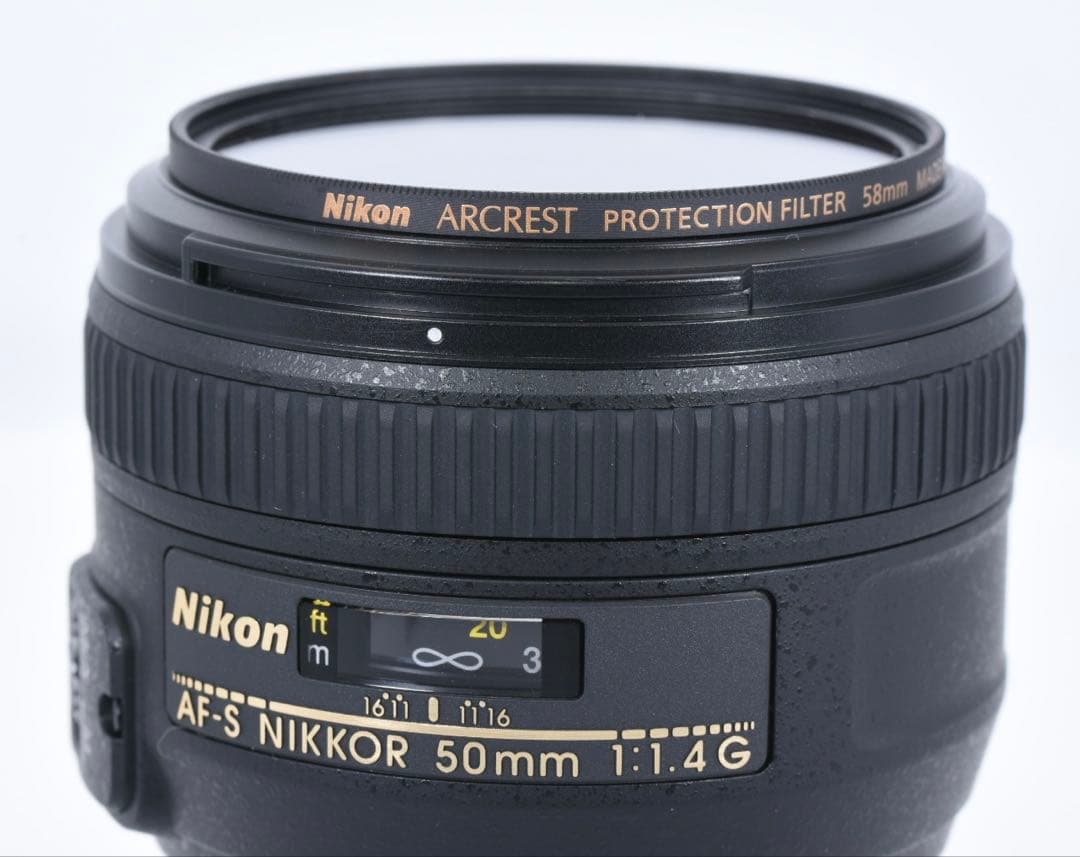 Nikon AF-S NIKKOR 50mm F1.4G ARCREST付き