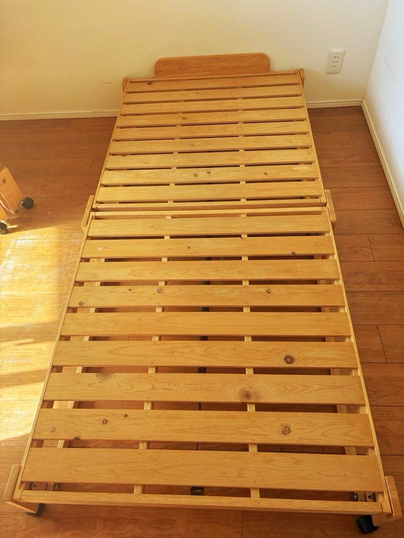 中居木工　折りたたみ　すのこベッド　2台セット　1台でのバラ売りも可