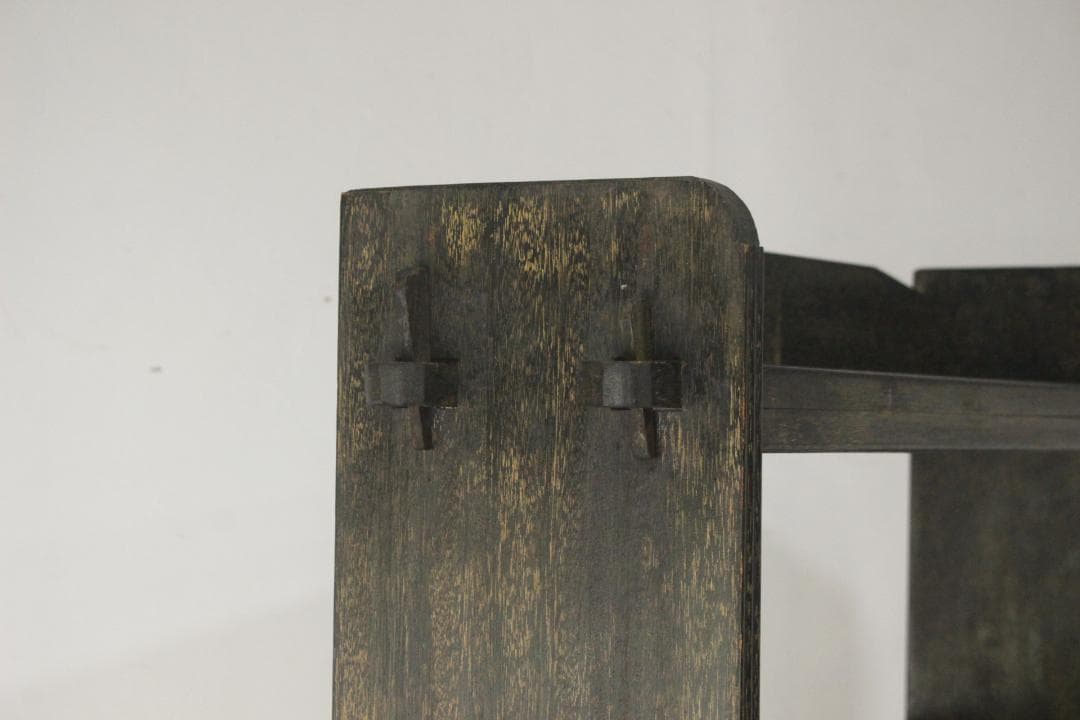 レトロ 楔本棚 くさび ブックシェルフ オープンシェルフ ラック 飾り棚 木製