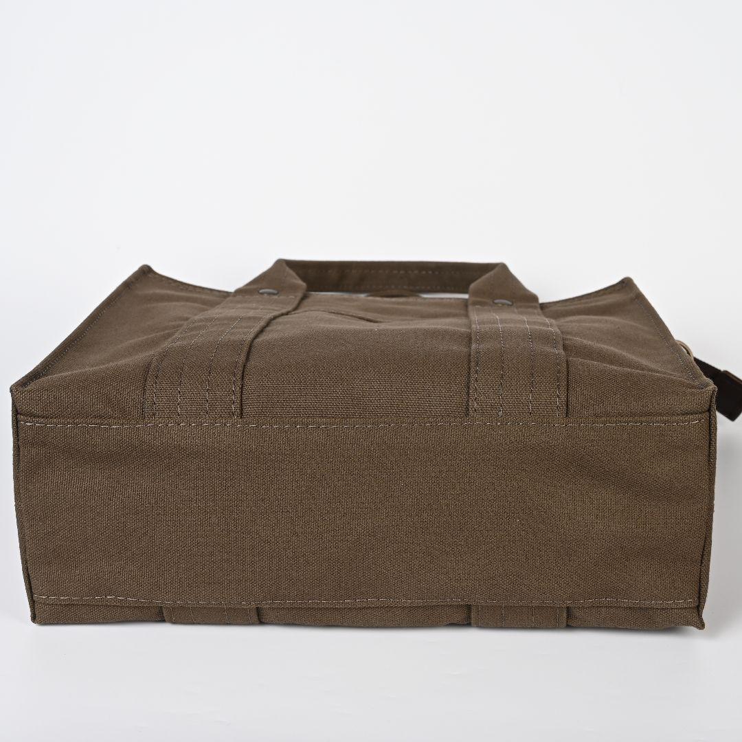 [COLOR日和]8号/11号×倉敷帆布×8番糸 スクエアトートバッグ特大